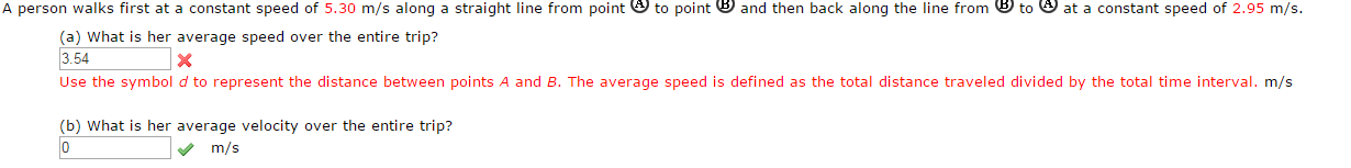 Solved A Ft Person Walks First At A Constant Speed Of 5.30 