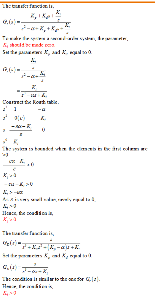 Solved The transfer function is, K. G, (s) To make the | Chegg.com