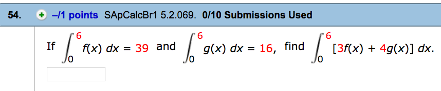 solved-if-integral-0-6-f-x-dx-39-and-integral-0-6-g-x-dx-chegg