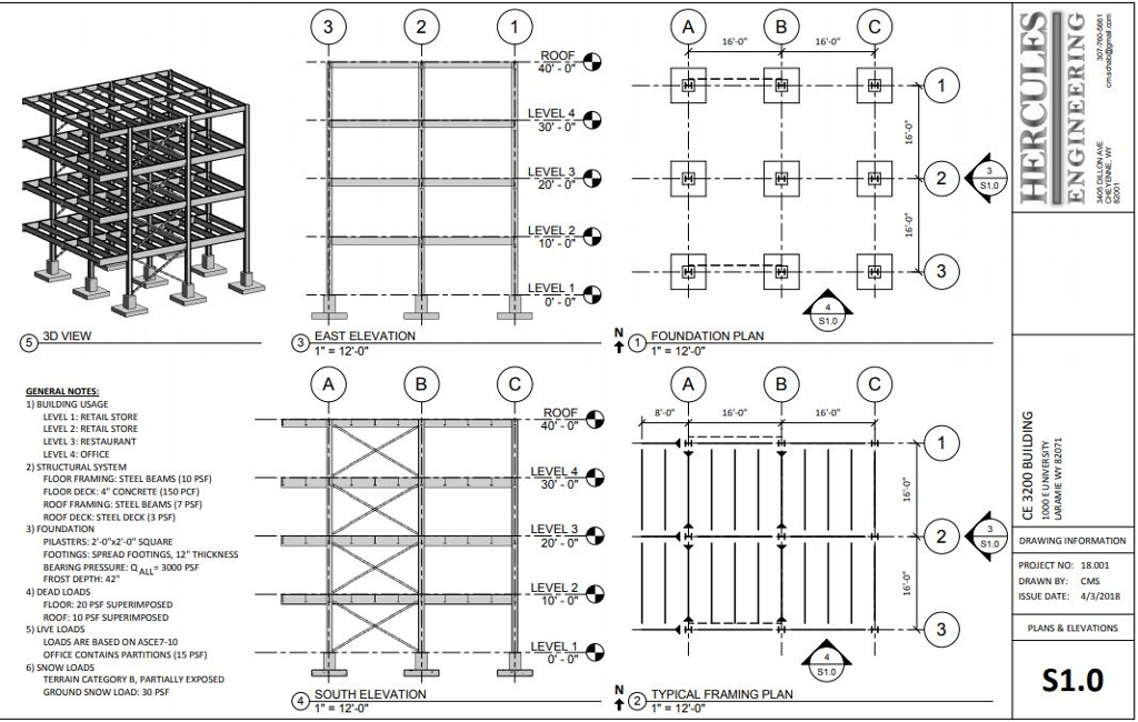 GIVEN: THE CE 3200 BUILDING PLAN SHEET AND THE CLASS | Chegg.com