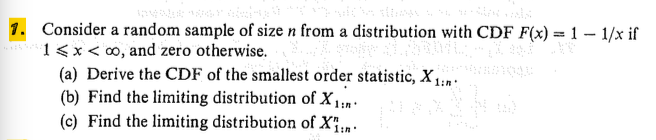 Solved Consider a random sample of size n from a | Chegg.com