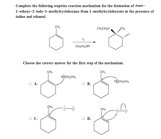 Solved Complete the following stepwise reaction mechanism | Chegg.com