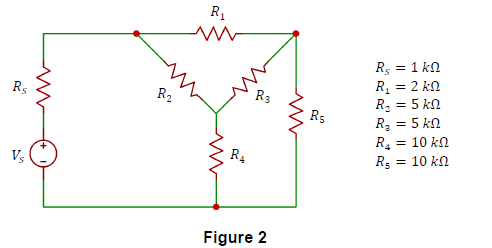 Solved For the electric circuit in Figure 2, find the | Chegg.com