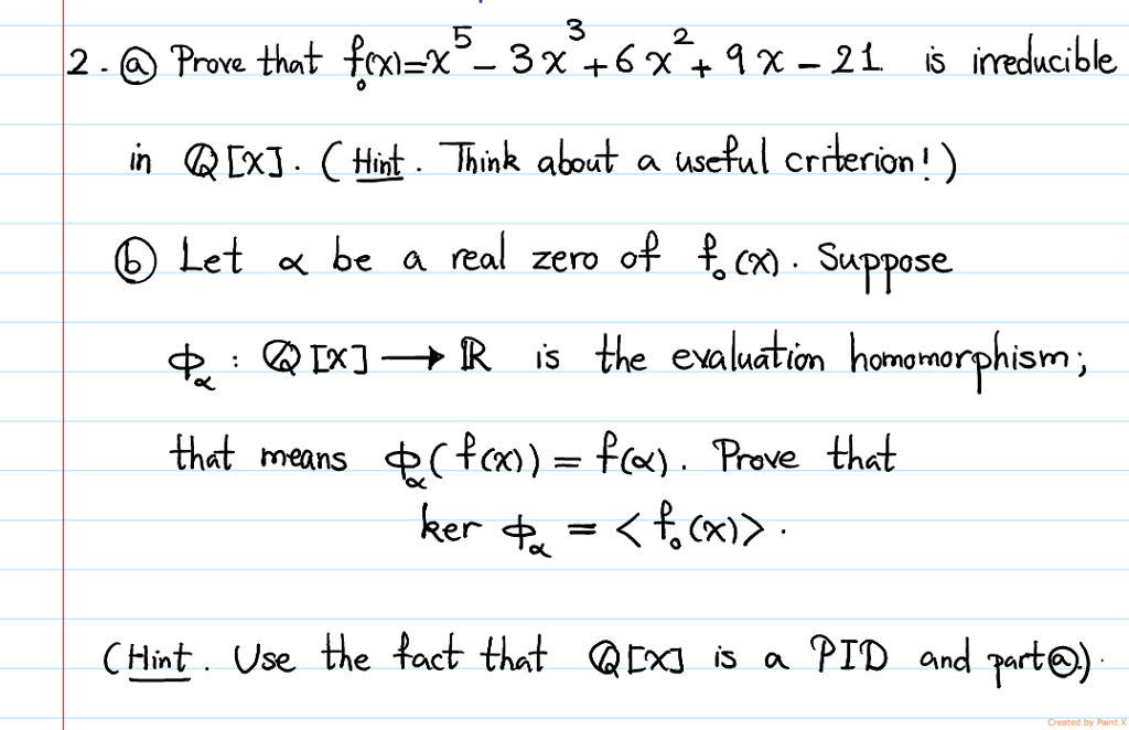 solved-prove-that-f-x-x-5-3x-3-6x-2-9x-21-is-chegg