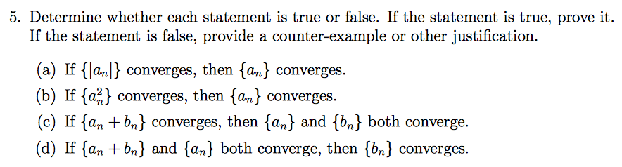 Solved Determine whether each statement is true or false. If | Chegg.com