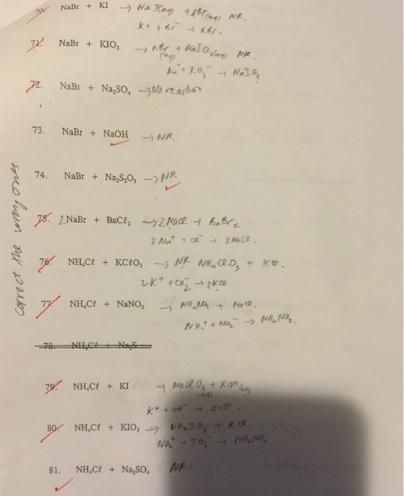 Solved NaBr + KI NaBr + KIO_3 NaBr + Na_2SO_4 NaBr + NaOH | Chegg.com