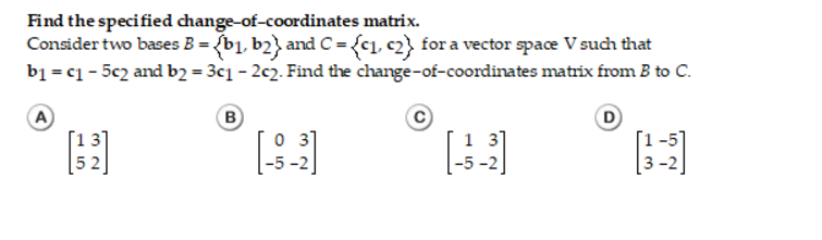 (Solved) - Solve The Problem A 3b 5d C D Let H A, B, C, D In R -3a 9b ...