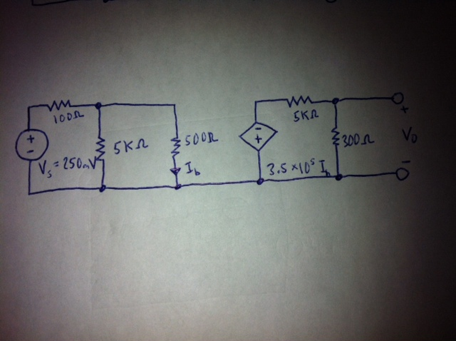 Solved A typical transistor amplifier is shown. Find the | Chegg.com