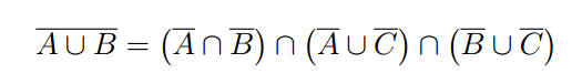 Solved Prove The Following: A Union B Bar = (A Bar | Chegg.com