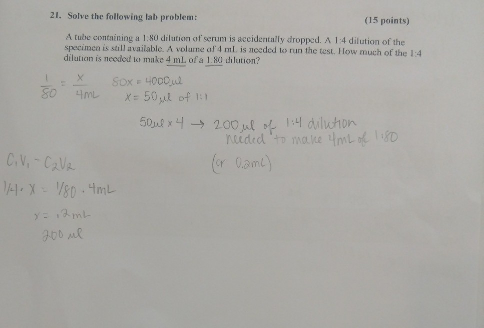 Solved 21. Solve the following lab problem (15 points) A