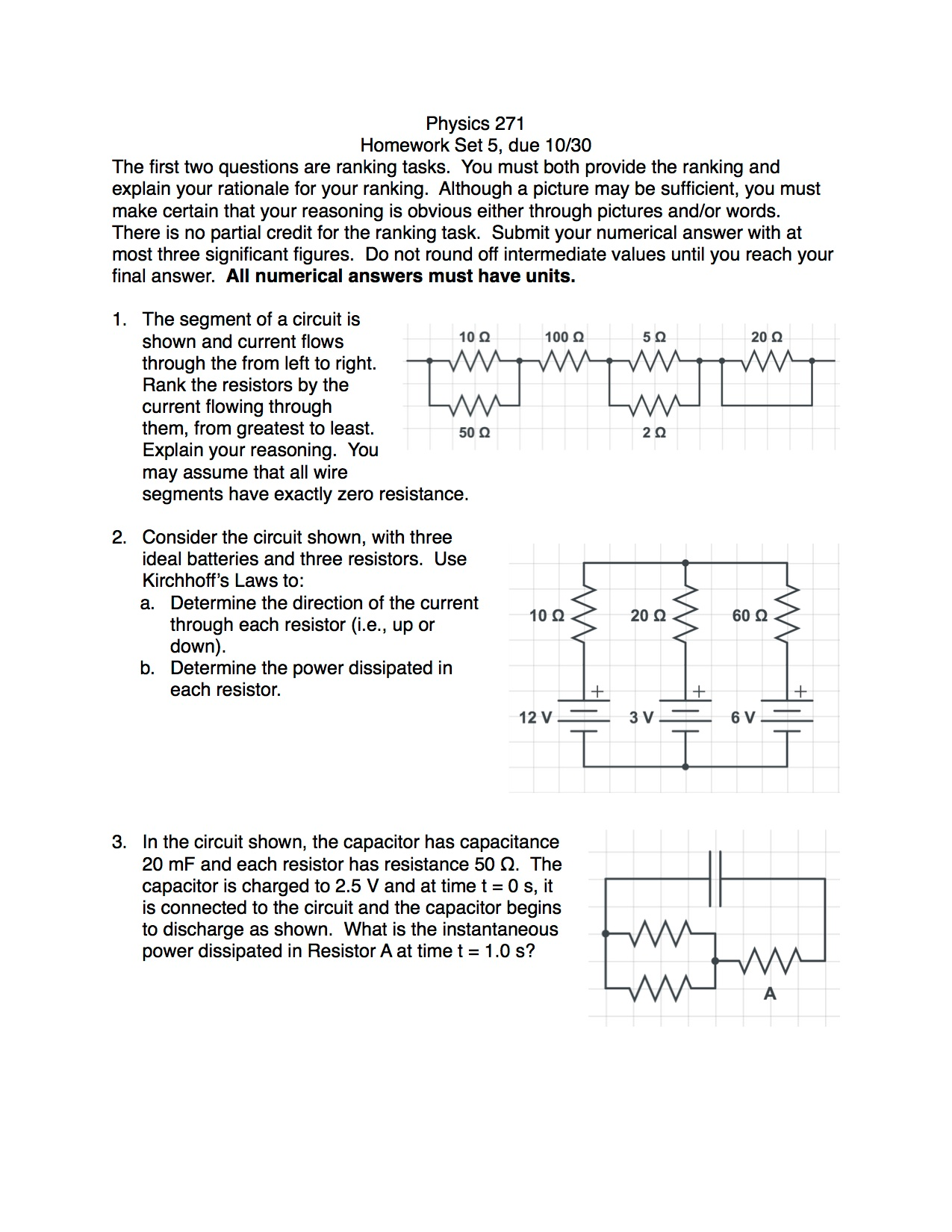 Solved The first two questions are ranking tasks. You must | Chegg.com