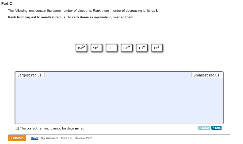 Solved The following ions contain the same number of | Chegg.com