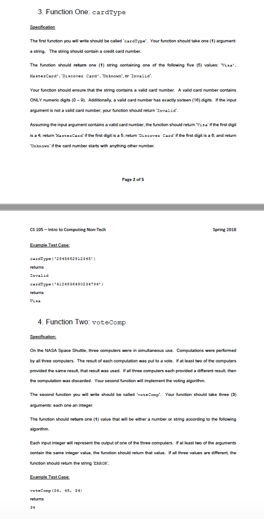 Solved 1. Please use python and show test cases , and the | Chegg.com