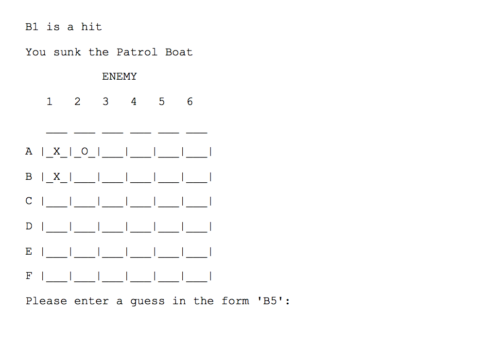 assignment 8 battleship code