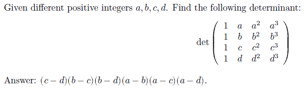 Solved Given Different Positive Integers A, B, C, D. Find | Chegg.com