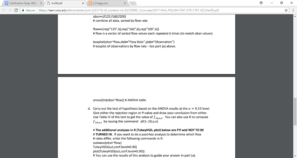 E Certification Essay WSU × / Hw08.pdf E Solved: In | Chegg.com