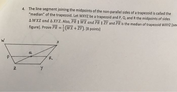 Solved The Line Segment Joining The Midpoints Of The 5270