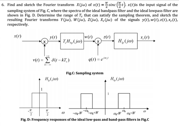 find and sketch the fourier transform X(jw) of x(t) | Chegg.com
