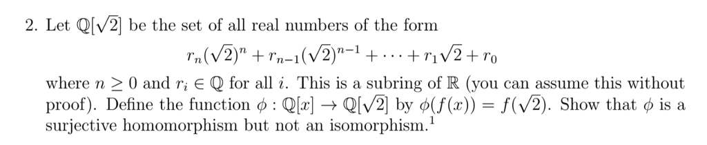 Solved 2. Let Ql2 be the set of all real numbers of the form | Chegg.com