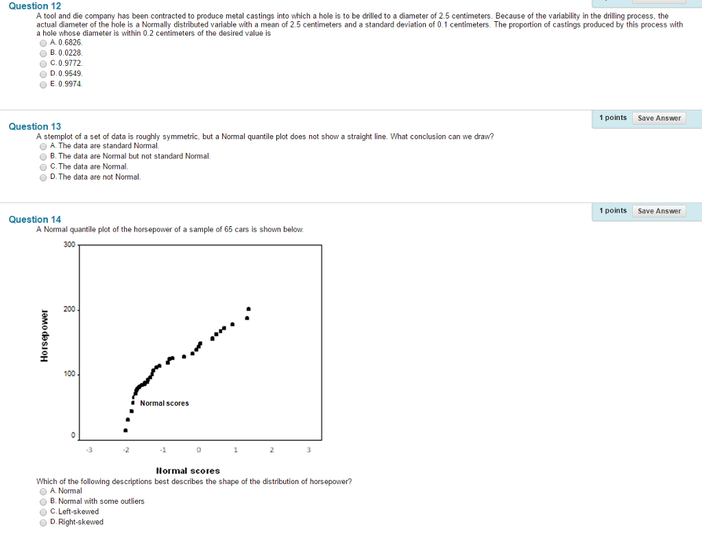 Solved 1 points Save Answer Question 1 Which of the | Chegg.com