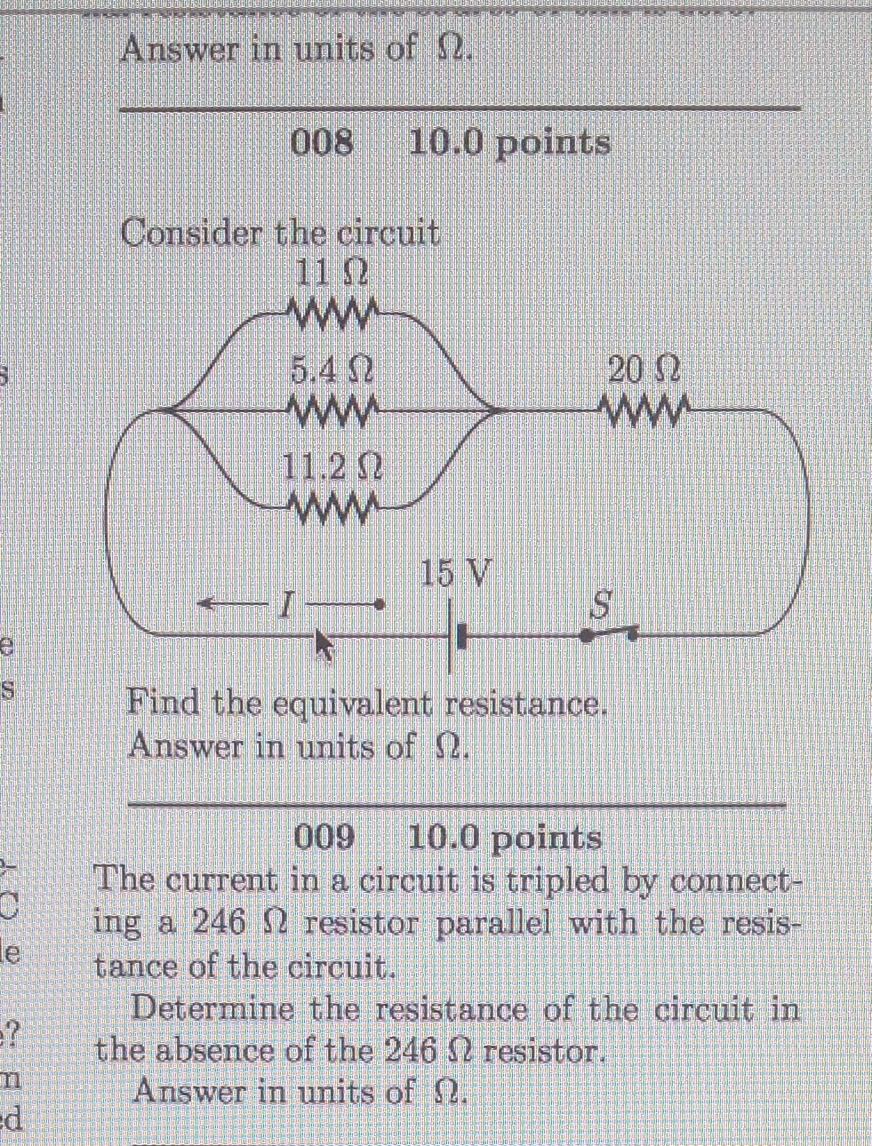 Solved Answer in units of omega. Find the equivalent Chegg