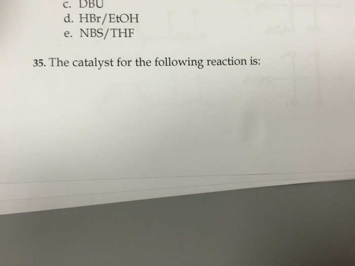 catalyst that remains at the end of a reaction
