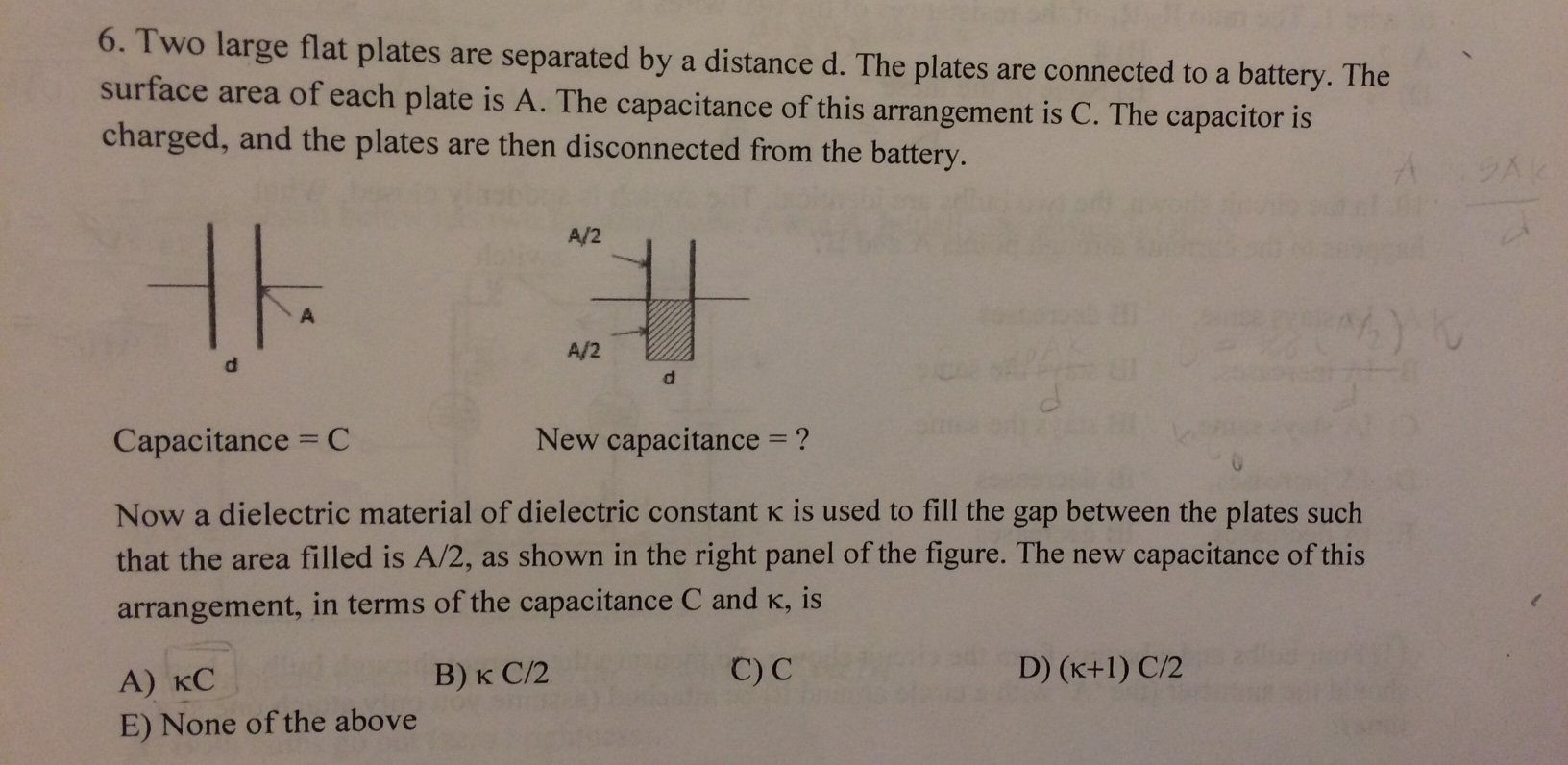 Solved Two large flat plates are separated by a distance d. | Chegg.com