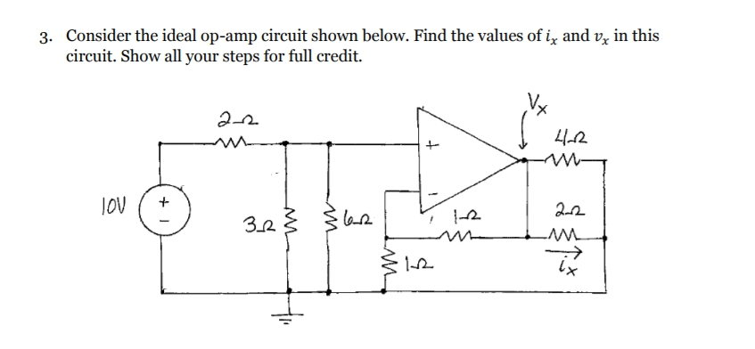 Solved Consider The Ideal Op amp Circuit Shown Below Find Chegg