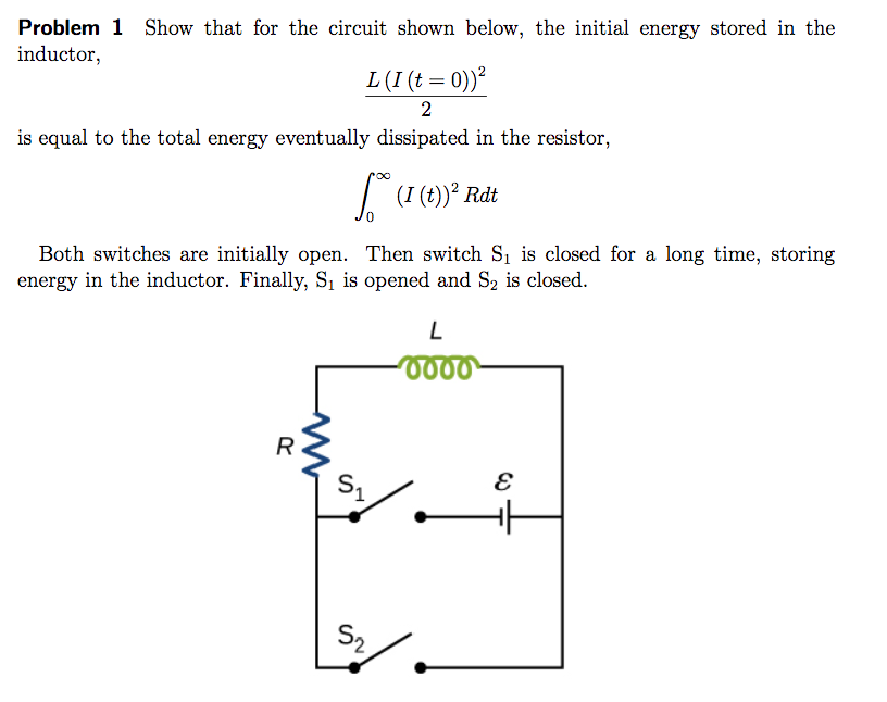 Solved Problem 1 Show that for the circuit shown below, the
