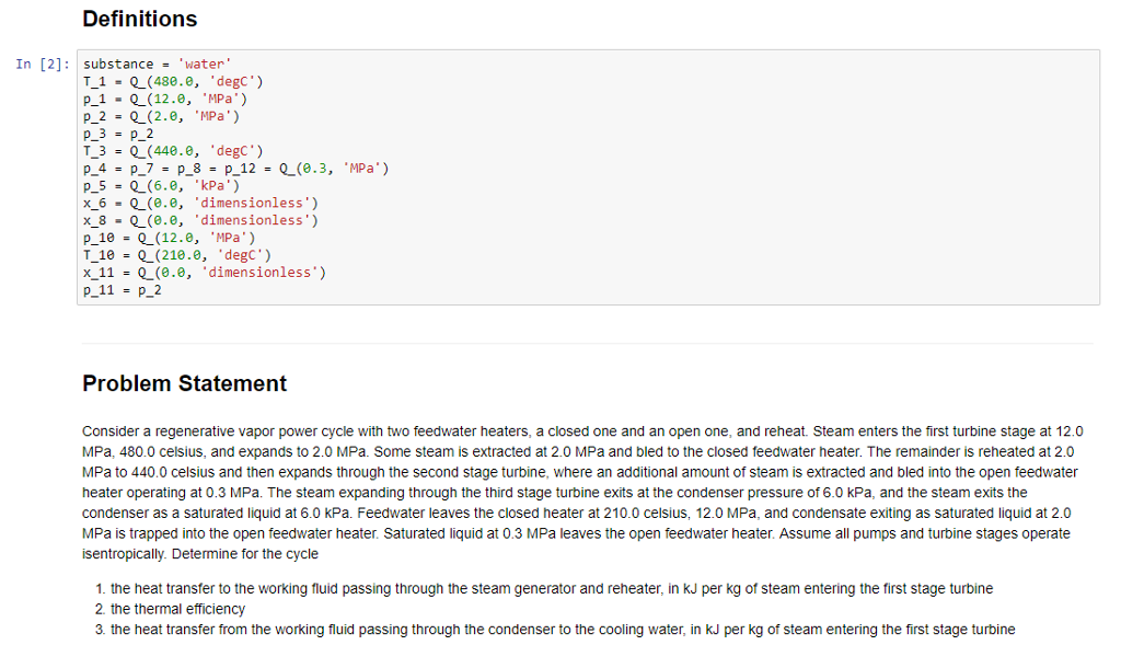 Solved Definitions [2]: substance,'water' T_1 = Q_(480.0, | Chegg.com