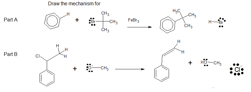 Solved Mechanisms: What is the mechanism for part A and part | Chegg.com