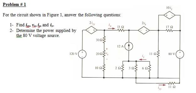 Solved Problem #1 For the circuit shown in Figure 1, answer | Chegg.com