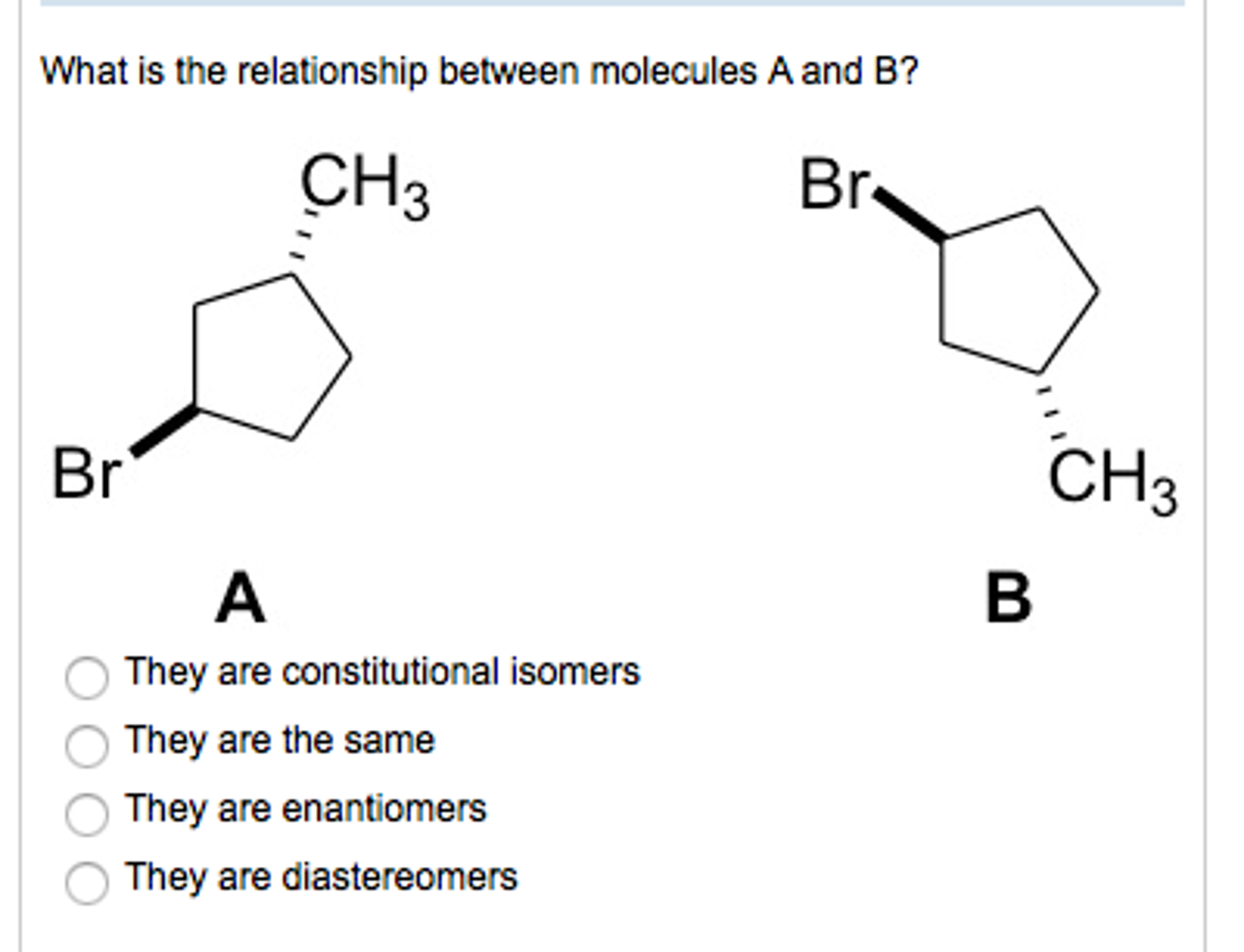 Solved What Is The Relationship Between Molecules A And B? | Chegg.com