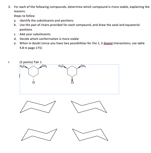 Solved For each of the following compounds, determine which | Chegg.com