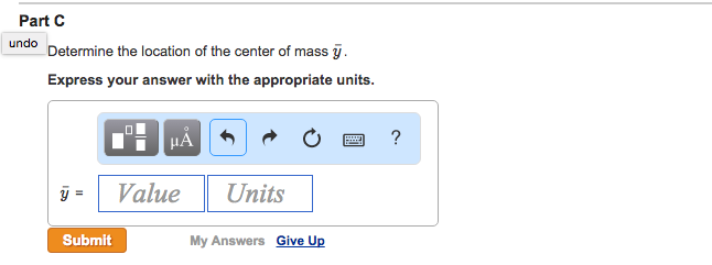 Determine the mass and the location of the center of | Chegg.com