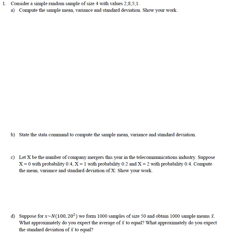 solved-consider-a-simple-random-sample-of-size-4-with-values-chegg