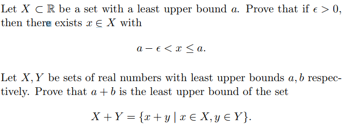 solved-let-x-subset-r-be-a-set-with-a-least-upper-bound-a-chegg