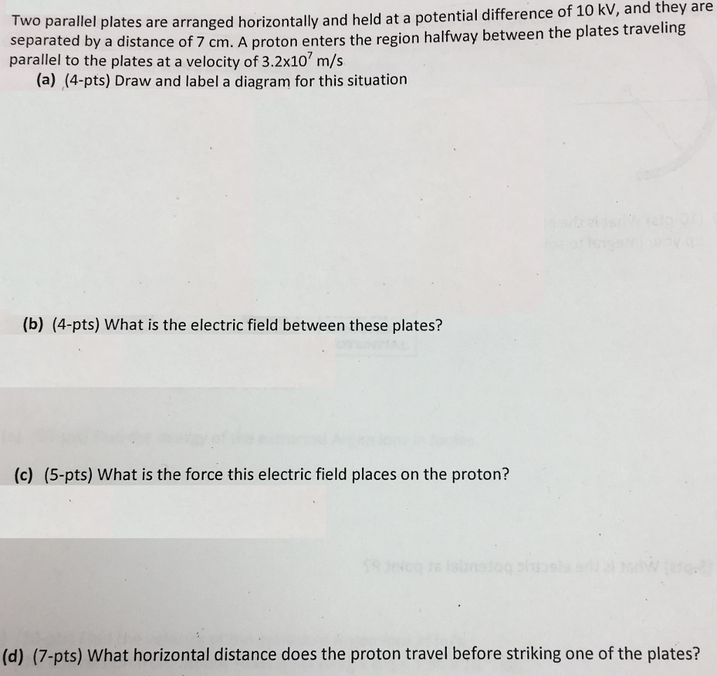 solved-two-parallel-plates-are-arranged-horizontally-and-chegg