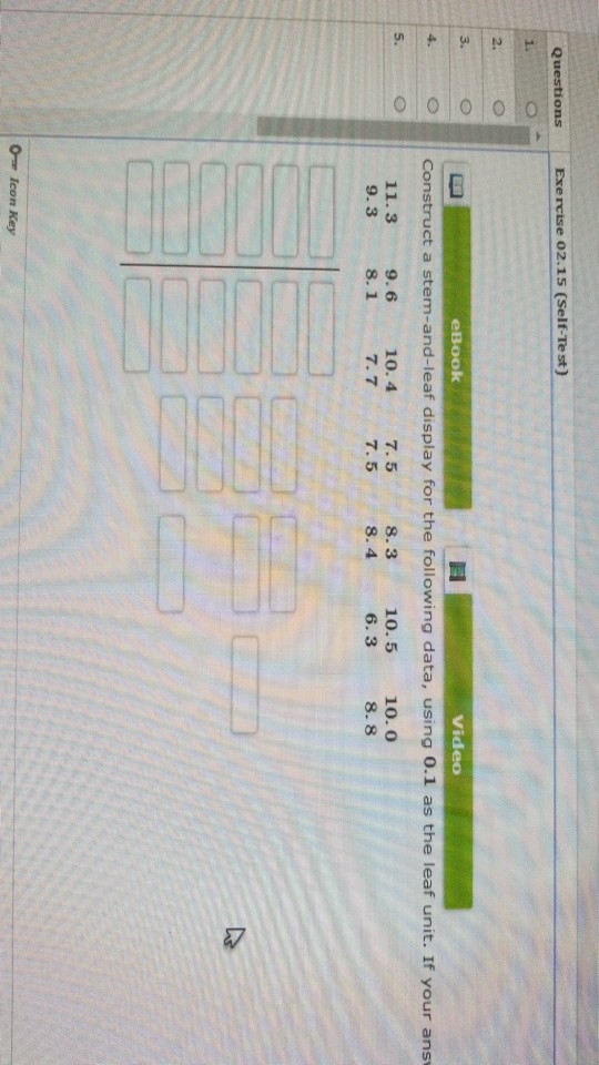 Solved Video Construct A Stem and leaf Display For The Chegg