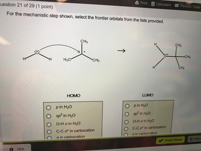 Solved Identify the frontier orbitals of each | Chegg.com