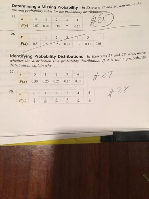 Solved In Exercises 25 and 26, determine the missing | Chegg.com