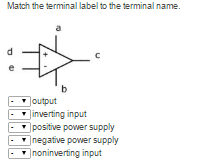 Solved Math the terminal label to the terminal name. Output | Chegg.com