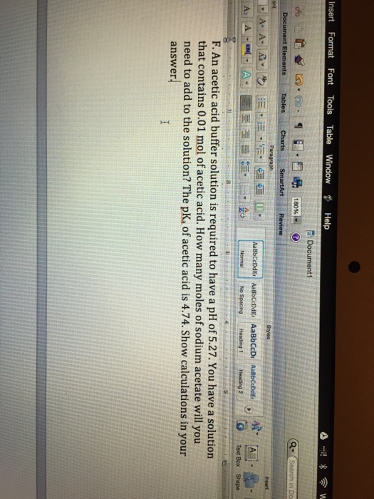 Solved An acetic acid buffer solution is required to have a