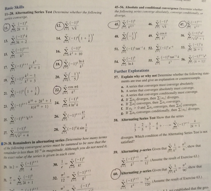 Solved Alternating Series Test Determine whether the | Chegg.com