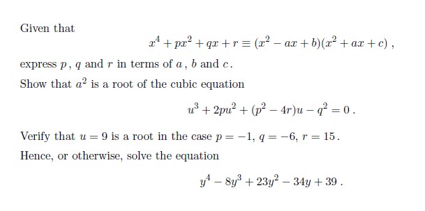 Solved Given that press p, q and r in terms of a, b and c | Chegg.com