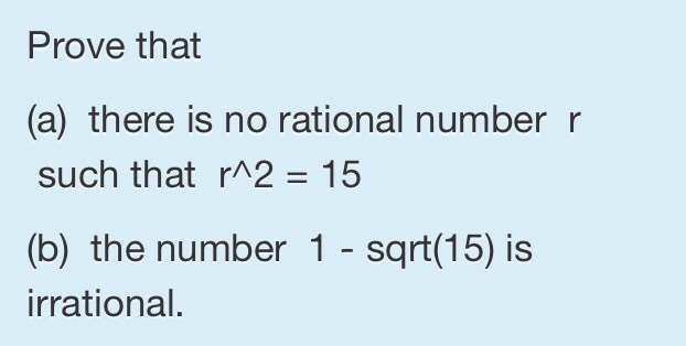 Solved Prove that there is no rational number r such that | Chegg.com