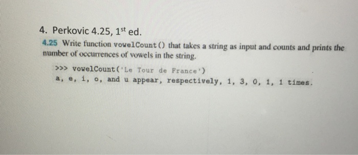 Solved Write function vovelCount() that takes a string as | Chegg.com
