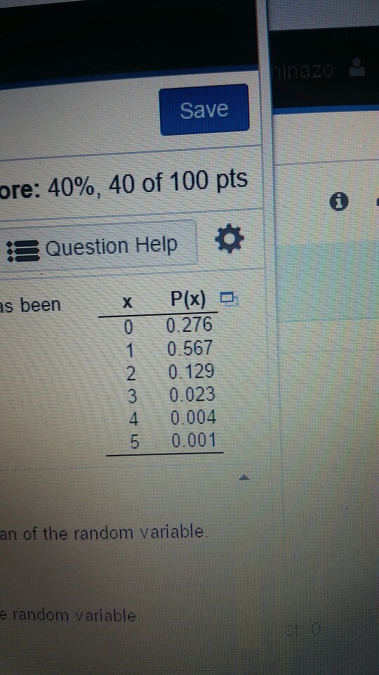 Solved Compute the standard deviation of the random variable