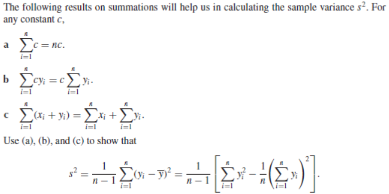 Solved The following results on summations will help us in | Chegg.com