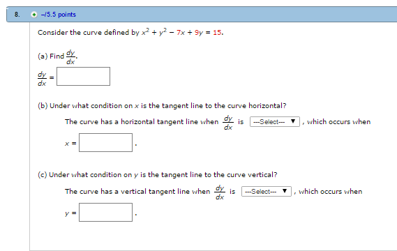 Solved 9. + -14 points You are given the circle, +-25. (a) | Chegg.com